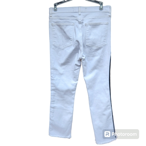 Veronica Beard Carly 11" Kick - Flare Denim wash white size 26 US - Picture 2 of 8